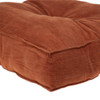 Corduroy Styled Burnt Orange Tufted Floor Pillow