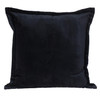 Premier 24" Soft Touch Jet Black Solid Color Accent Pillow