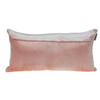 Pink Quilted Diamonds Velvet Solid Color Lumbar Pillow