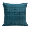 Teal Quilted Decorative Throw Pillow