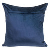 Tufted Diamond Navy Transitional Square Pillow