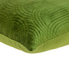 Quilted Velvet Olive Square Throw Pillow