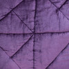 Purple Chunky Geo Stitched Velvet Decorative Throw Pillow