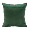 Green Chunky Geo Stitched Velvet Decorative Throw Pillow