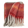 Vibrant Orange and Red Ultra Soft Handloomed Throw Blanket