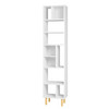 Iko 78" White Modern Abstract Open Shelving Unit