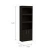 Catarina Black Bookcase Cabinet