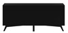 Flair 64" Black Mid Century Mod TV Console