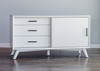 Flair 50" White Mid Century Mod TV Console