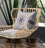 16 Navy Sage Geo Tribal Indoor Outdoor Throw Pillow