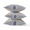 20 Navy Sage Geo Tribal Indoor Outdoor Throw Pillow