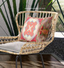 26 Peach Green Geo Tribal Indoor Outdoor Throw Pillow