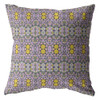 16 Purple Yellow Geofloral Indoor Outdoor Throw Pillow