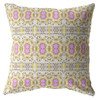 16 Yellow Lavender Geofloral Indoor Outdoor Throw Pillow