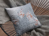 20 Gray Orange Boho Bird Indoor Outdoor Throw Pillow