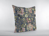 26 Gray Pink Jacobean Indoor Outdoor Zippered Throw Pillow