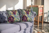 26 Terracotta Hibiscus Indoor Outdoor Zippered Throw Pillow