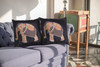 18 Orange Elephant Indoor Outdoor Zippered Throw Pillow