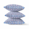 26 Lilac Blue Geostar Indoor Outdoor Throw Pillow