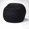 Classic Cozy Black Bean Bag Chair