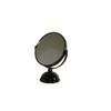 Vintage Pedestal Black 7X Magnification Vanity Mirror