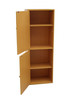 Standard Natural Two Door Verticle Adjustable Book Shelf