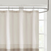 Neutral Print and Embroidered Shower Curtain - 72"x72" (Ramsey-Shower)