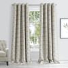 84 Sand Interlock Pattern Window Curtain Panel