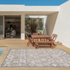 2 x 4 Gray Ivory Aztec Pattern Indoor Outdoor Area Rug