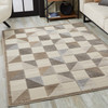 2 x 4 Gray Triangle Indoor Outdoor Area Rug