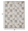 3 x 5 Gray Triangle Indoor Outdoor Area Rug