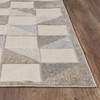 7 x 9 Gray Triangle Indoor Outdoor Area Rug