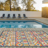 7 x 9 MultiAztec Pattern Indoor Outdoor Area Rug