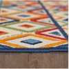8 Round Multicolor Aztec Pattern Indoor Outdoor Area Rug