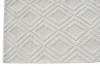 5 x 7 Ivory Diamond Lattice Modern Area Rug