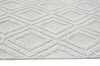 8 x 11 Ivory Diamond Lattice Modern Area Rug