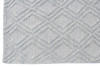 5 x 7 Gray Diamond Lattice Modern Area Rug