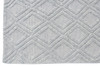 9 x 13 Gray Diamond Lattice Modern Area Rug