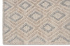 8 x 11 Tan Gray Diamond Lattice Modern Area Rug