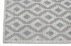 5 x 7 Ivory Gray Diamond Trellis Modern Area Rug