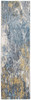 8 x 10 Blue Gold Abstract Painting Modern Area Rug