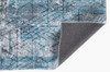 5 x 8 Blue Gray Abstract Cuboid Modern Area Rug