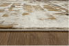 2 x 8 Brown Beige Abstract Tiles Distressed Runner Rug