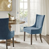 Set of 2 Blue Upholstered Ultra Dining Side Chairs (022164123227)