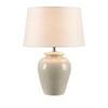 Cream Ceramic Vase Shaped Base Table Lamp (Anzio - Cream - Table Lamp)