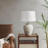 Cream Ceramic Vase Shaped Base Table Lamp (Anzio - Cream - Table Lamp)