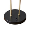  Black Table Lamp With Two Lights Gold Mental Finish (022164122879)