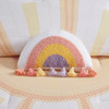 Yellow & Coral Bright Sunshine & Clouds Comforter AND Decorative Pillows (Dawn Sunshine-Yellow/Coral)