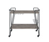 32' X 16' X 31' Black Metal Serving Cart