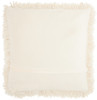 Fluffy Cream Shag Accent Throw Pillow